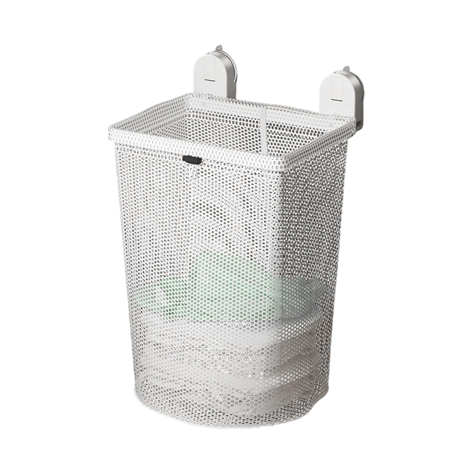 Cesto de laundry plegable de pared en malla para ropa y organizar el hogar