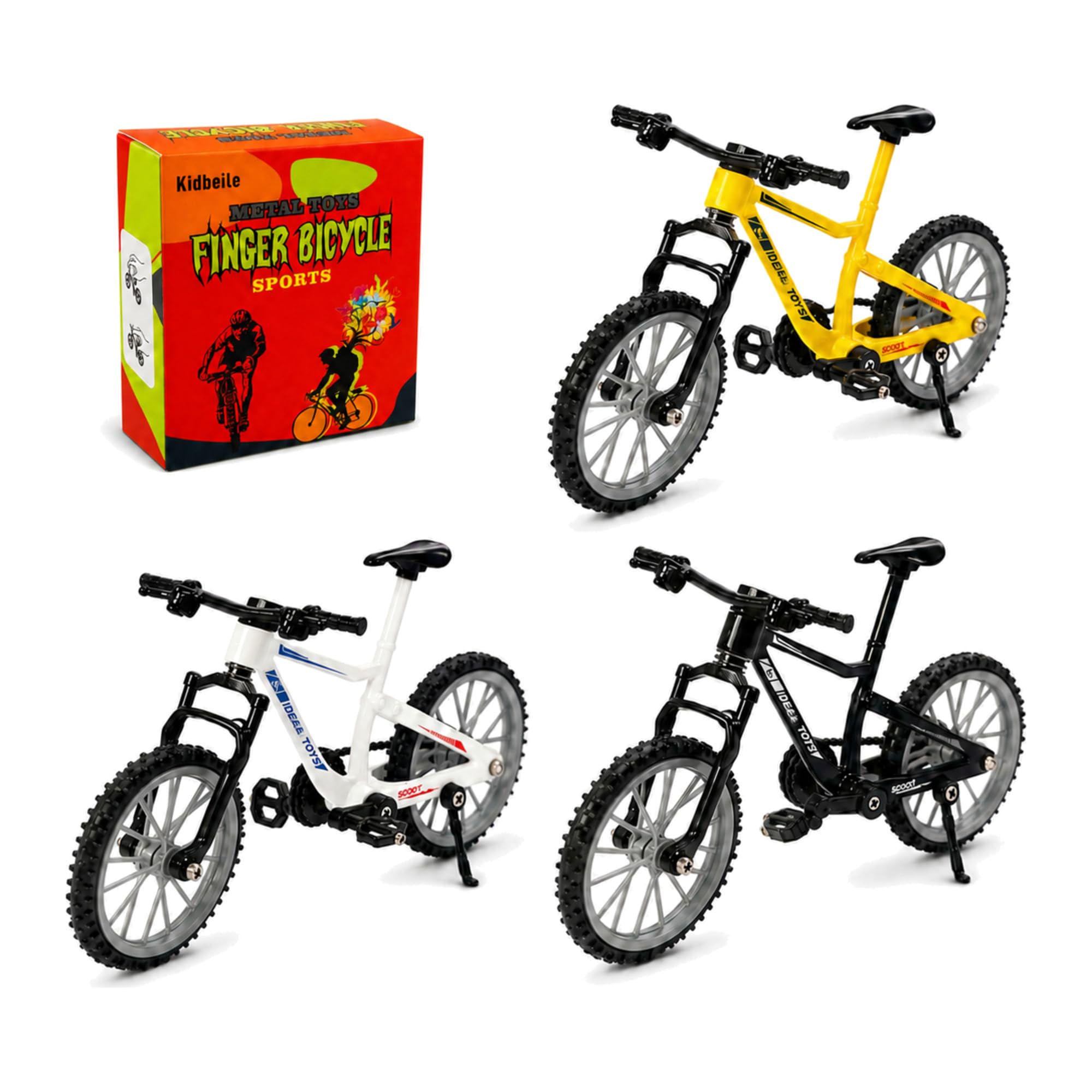 Amazon | kidbeile 3パック フィンガーバイク 1:18 ミニ BMX メタル