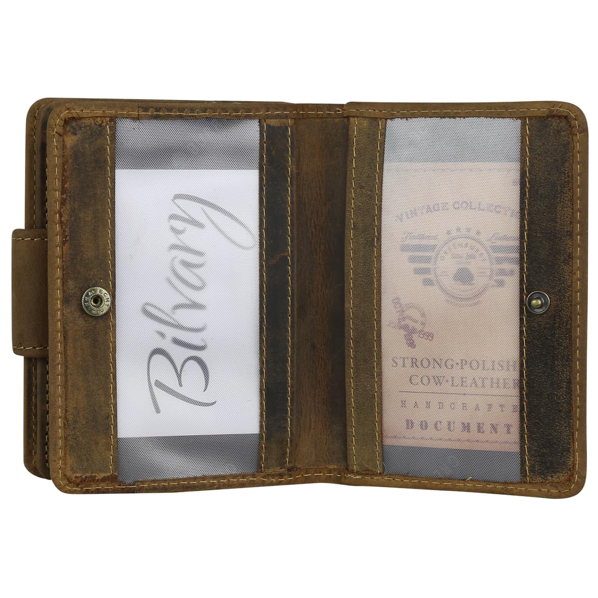 Greenburry Portafoglio vintage in pelle 12,5 cm