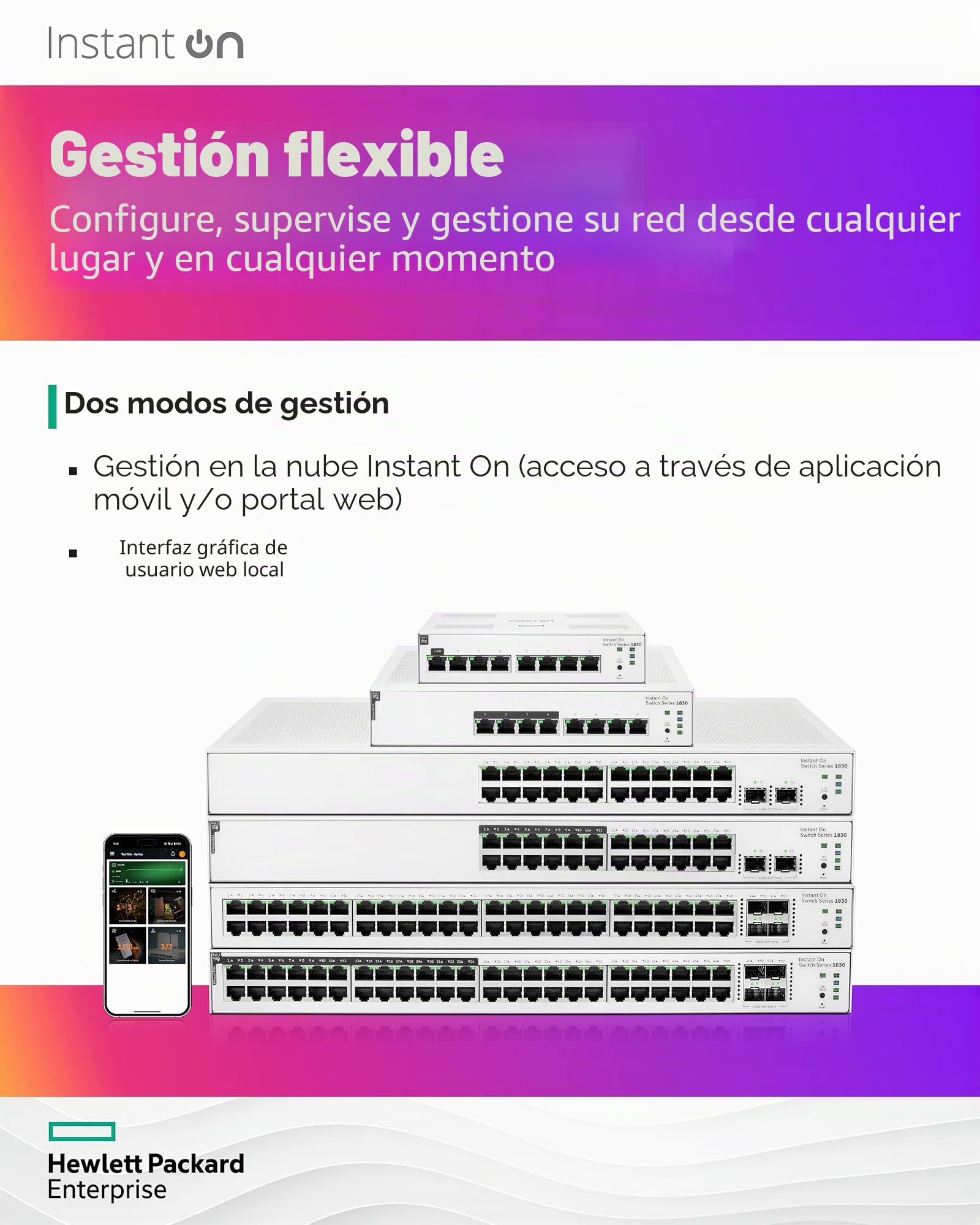 Aruba Instant On 1830 8 Puertos GB | 4 Puertos Clase 4 PoE Smart Switch (65 W) - 8 x 1G | Fanless | EU Europe Cord (JL811A#ABB)