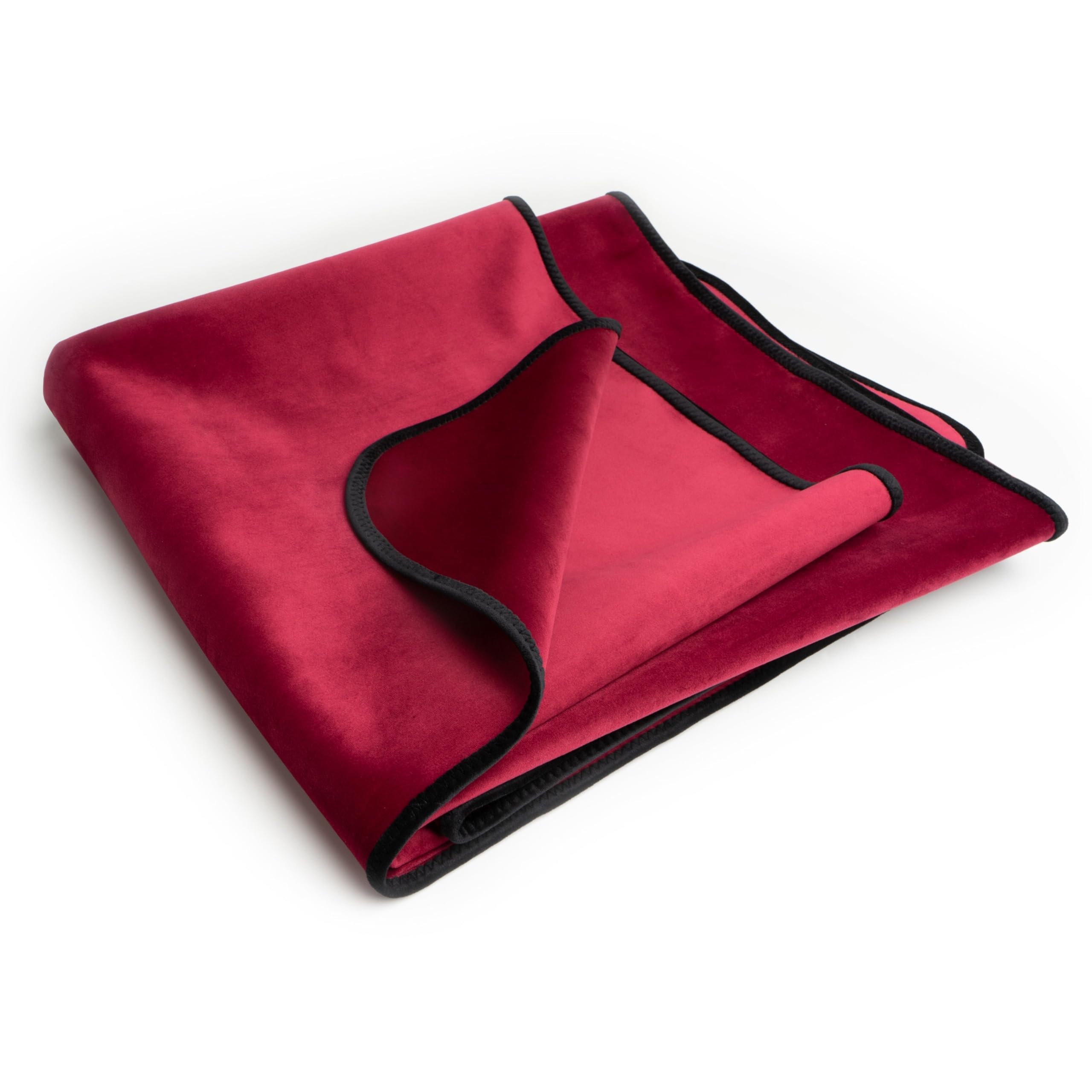 Liberator Fascinator Throw - Moisture-Proof Sensual Blanket, Mini Size, Microvelvet Black: Merlot Mini