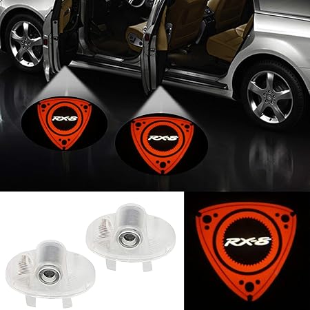 Amazon カーテシライト ドアウェルカムライト カーテシランプ レーザーロゴライト Ledロゴ投影 2個セット 車用 カーテシ 純正交換タイプ マツダ Rx 8 Mazdaspeed Mazda6 Cx 9 Rx 8赤 車 バイク 車 バイク