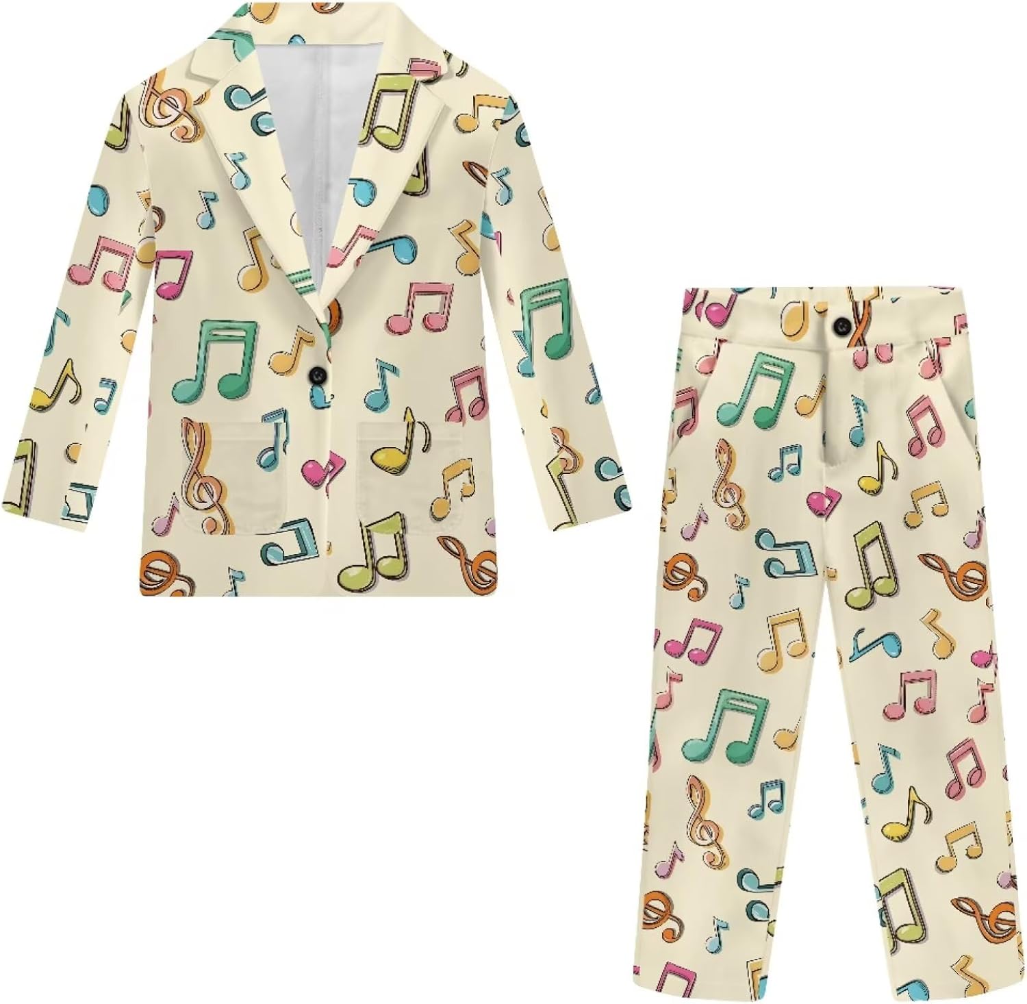 Boys Formal Suit Set, Breathable Button Down Blazer Jacket and Pant Comfy Slim Fit Tuxedo Suits Set Size 5-14 Years