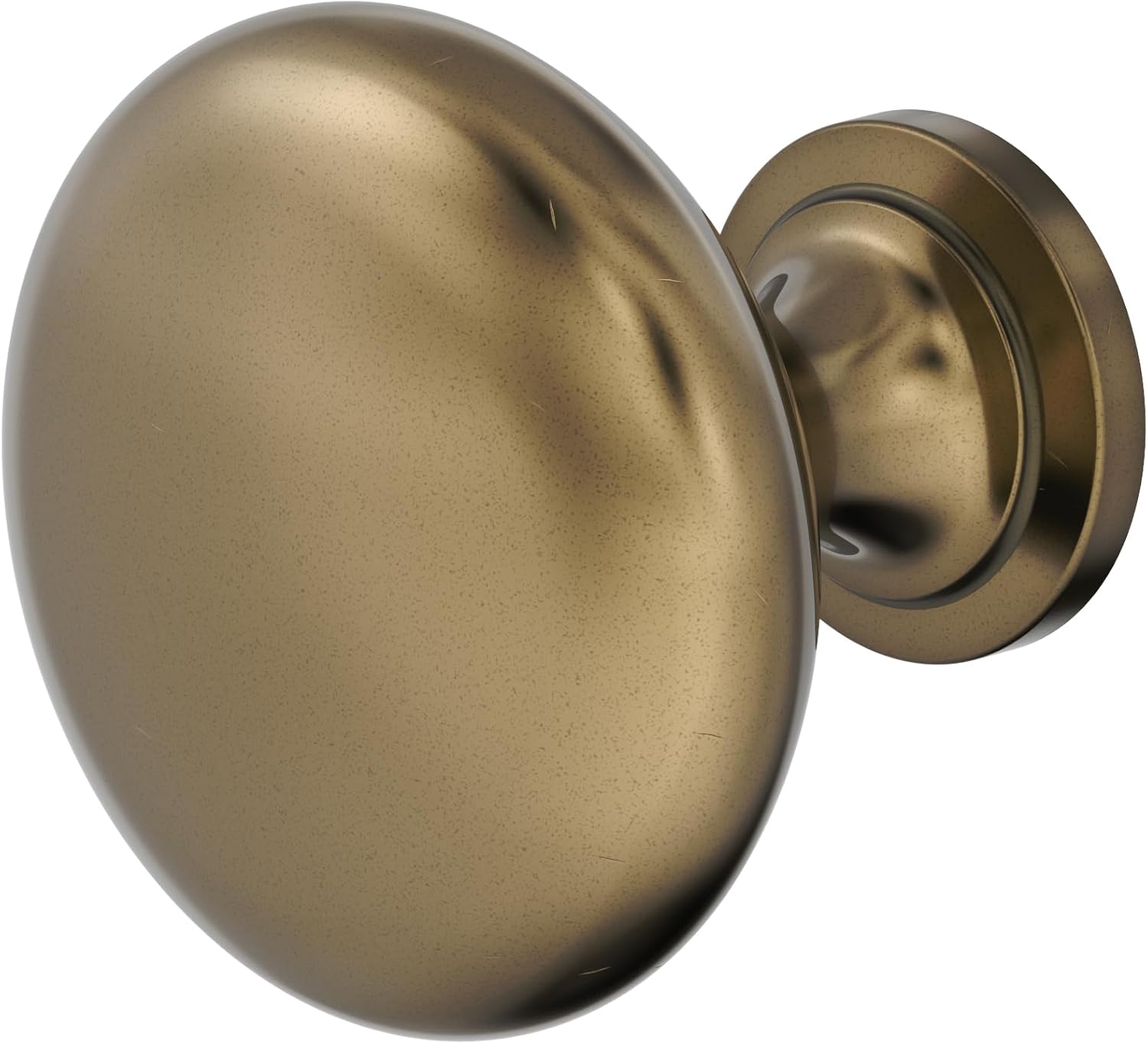 Amerock | Cabinet Knob | Burnished Brass | 1-1/4 inch (32 mm) Diameter | Edona | Drawer Knob | Cabinet Hardware (Pack of 1)