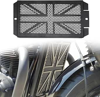 Pyramid Radiator Guard | Matte Black | Triumph Bonneville T100