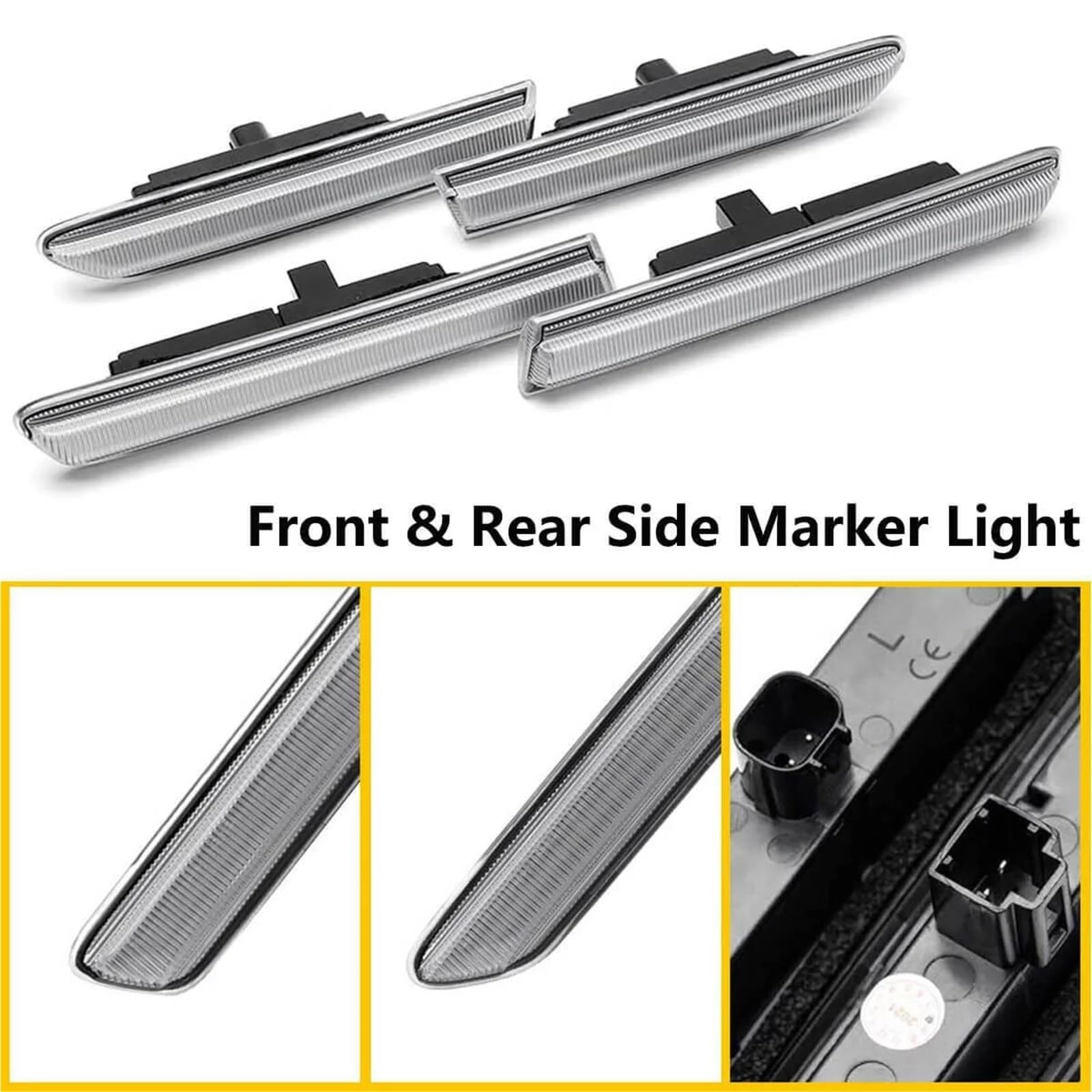 Para Acura TL 2004-2008 Luces Posición Laterales LED Delanteras Y Traseras