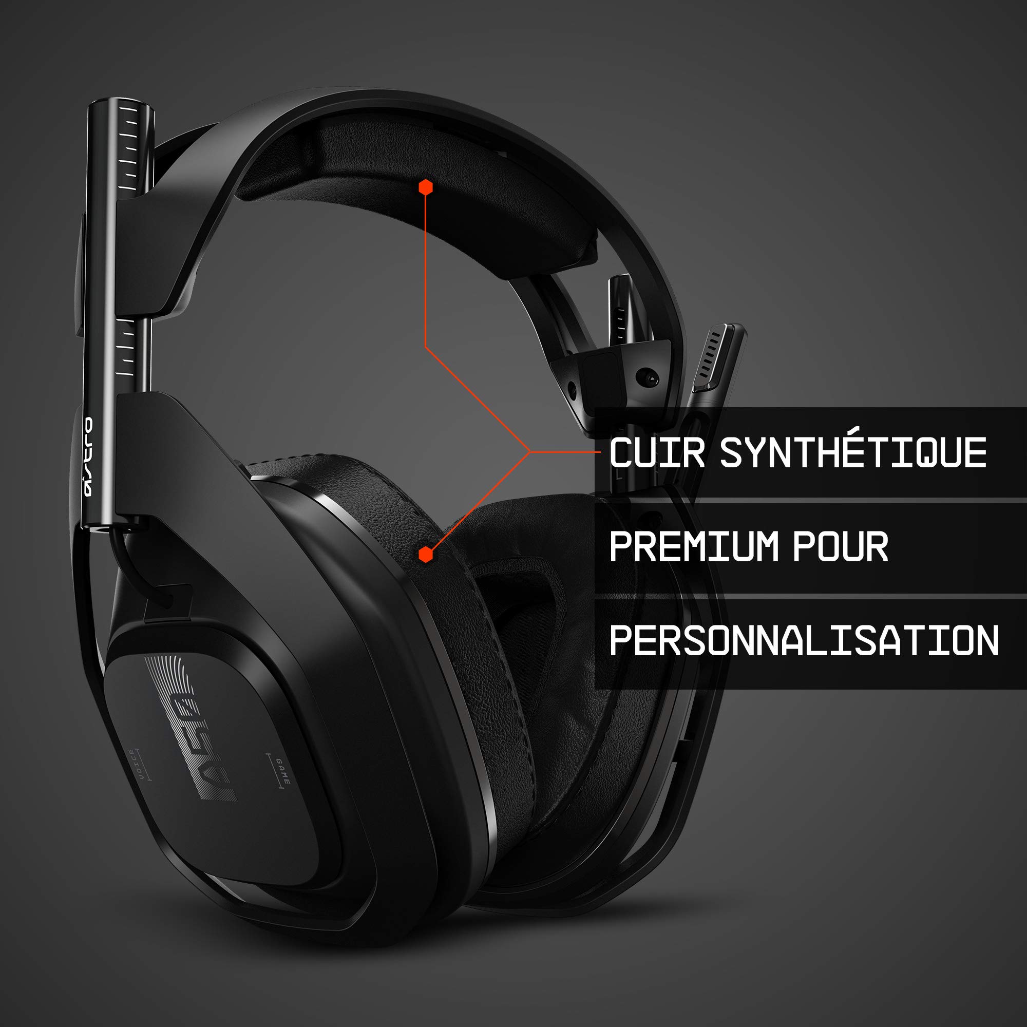 Astro Gaming A50 Casque sans Fil Kit Mod Gen 4 | Cuscinetti Auricolari in Pelle Sintetica, per A50 PS5, PS4, PC e A50 Xbox Series X|S, Xbox One, PC - Nero