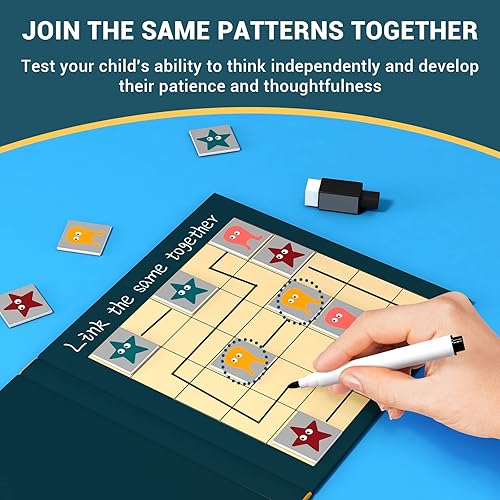 Miniatura 4 de Connect and Link Up Matching Game, Connect Two Same Card Together with Line, Developmental and Educational, Multiple ways to Play, Boys Girls Gift