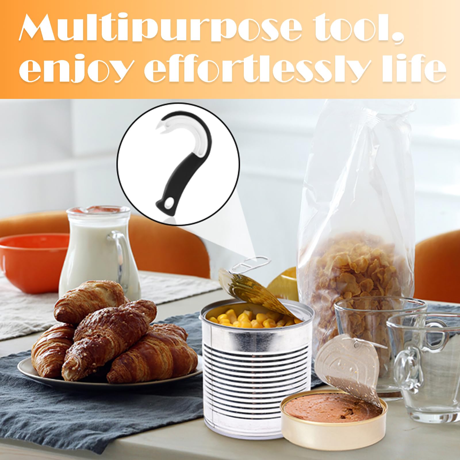 Ouvre Canette Ouvre-boîte Anneau Pull J - Ergonomique Et Antidérapant Ouvre Boite