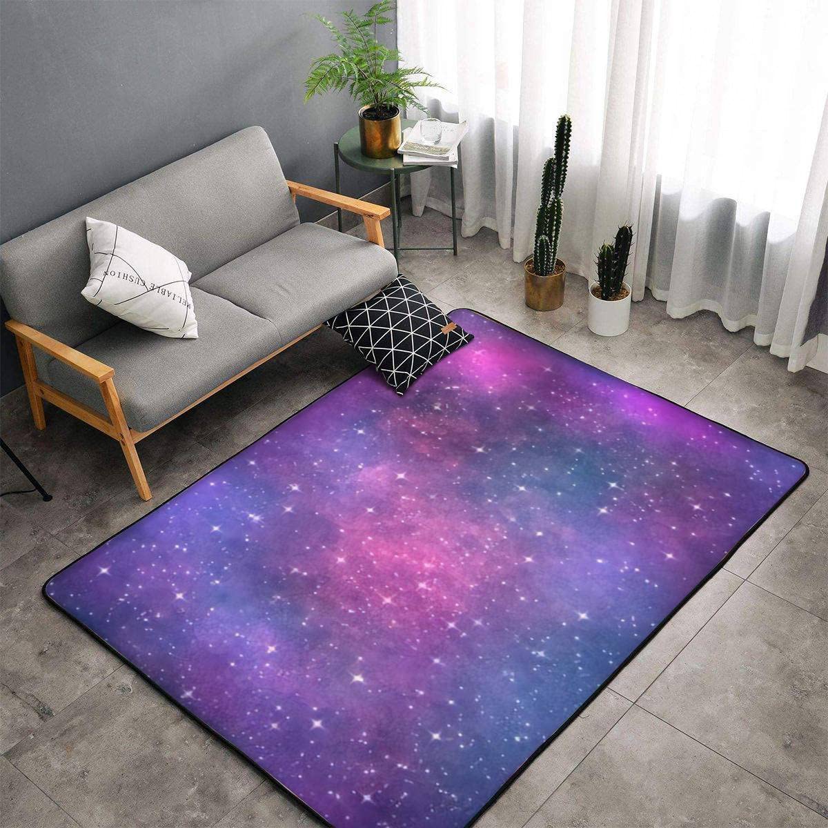 Photo 1 of **FIRST PICTURE IS REFERENCE**
Area Rug Cosmic Purple Pink Blue 63" L×47" W Multi8