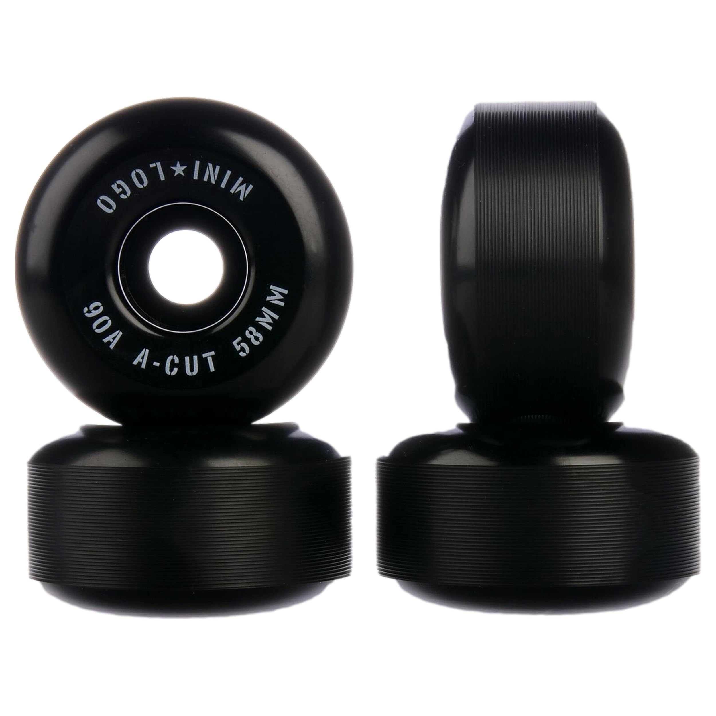Mini Logo™ Híbrido 2" de Corte A • 55mm X 90A • Negro (WSBCMLAC25590X4)