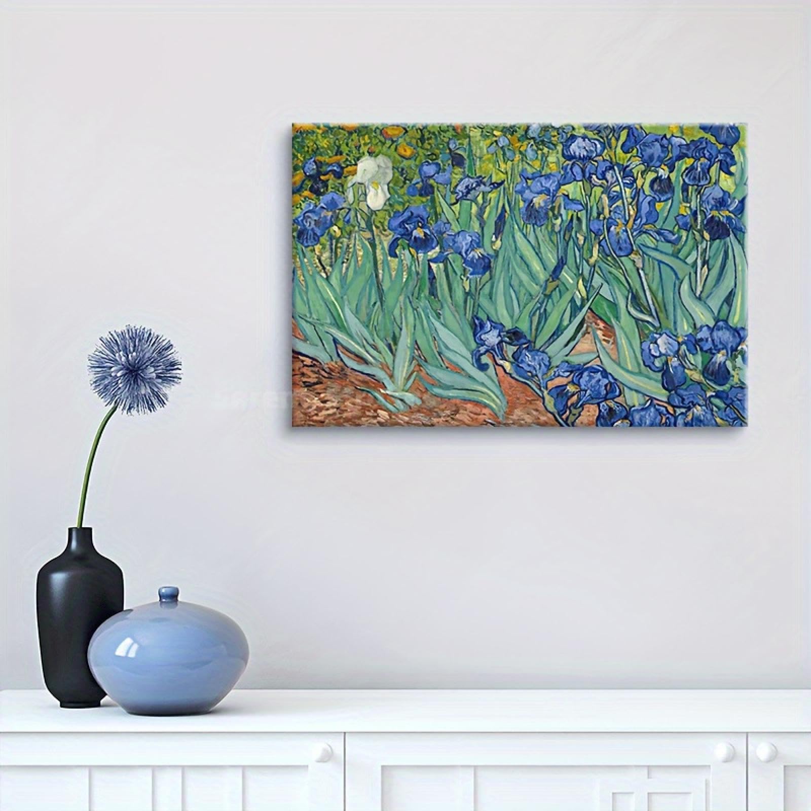 Impression sur toile Iris style musée avec cadre intérieur - 8