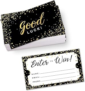 SBLABELS 100 Raffle Tickets / 2" x 3.5" Contest Tickets/Giveaways Entry Forms/Grand Opening Enter to Win Cards