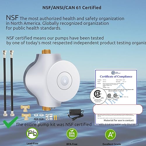 Miniatura 2 de PROZRTED HBS24-12Z Sistema de bomba de recirculación de agua caliente instantánea inteligente para calentadores de agua sin tanque y ahorro de