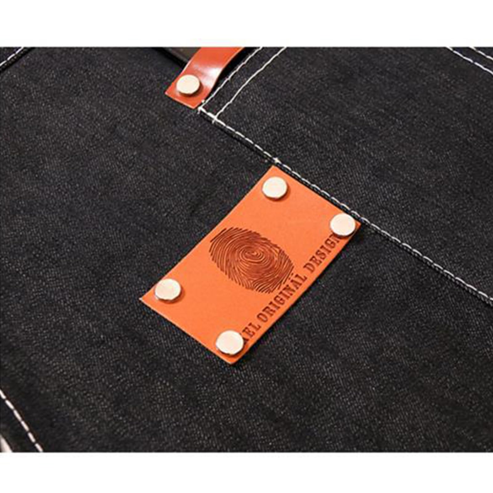 Grembiule da Barbiere Tela Regolabili Incrociati sulla Schiena Tasche Multiple Grembiuli da Lavoro per Uomo E Donna Adatto per Tatuatori, Parrucchieri, Camerieri Black,One Size