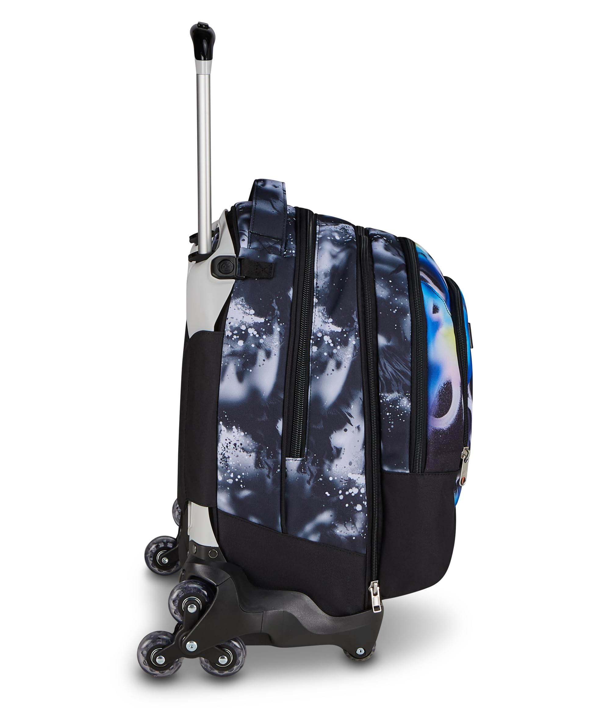 Seven Trolley Scuola Jack 8 Ruote Detach BUZZY NOTE BOY, Multicolor, 43 L, Scomponibile, Zainetto staccabile, 4 in 1, Cross-over System, Multifunzione, Scuola elementare e media, Bambini, Ragazzi