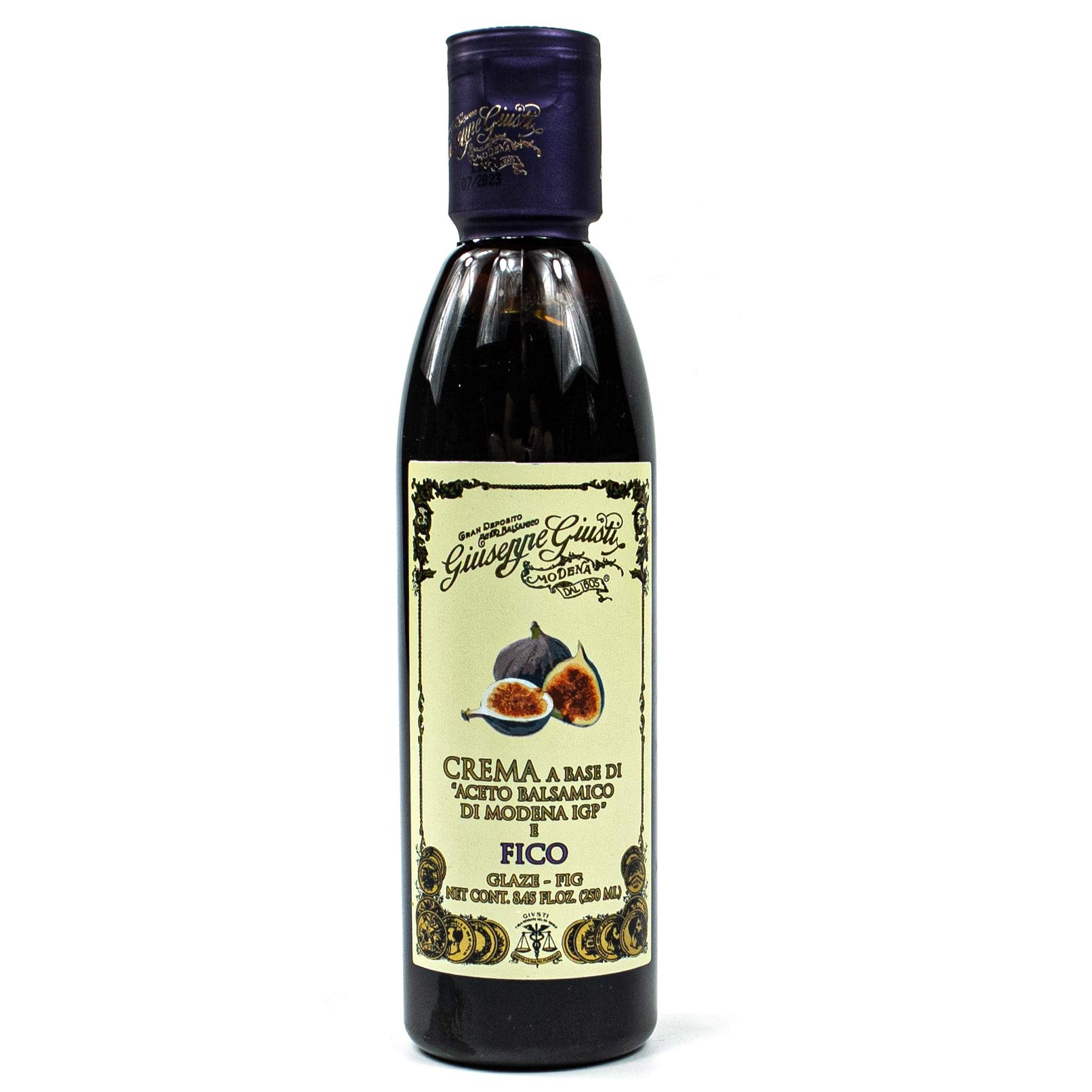 Giuseppe Giusti – Pack de 2 Aceto Balsamico di Modena IGP Fico en botella de 250 ml – Tradicional italiana de vinagre balsámico "Feige"
