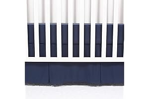 Classic Microfiber Crib Skirt in Navy