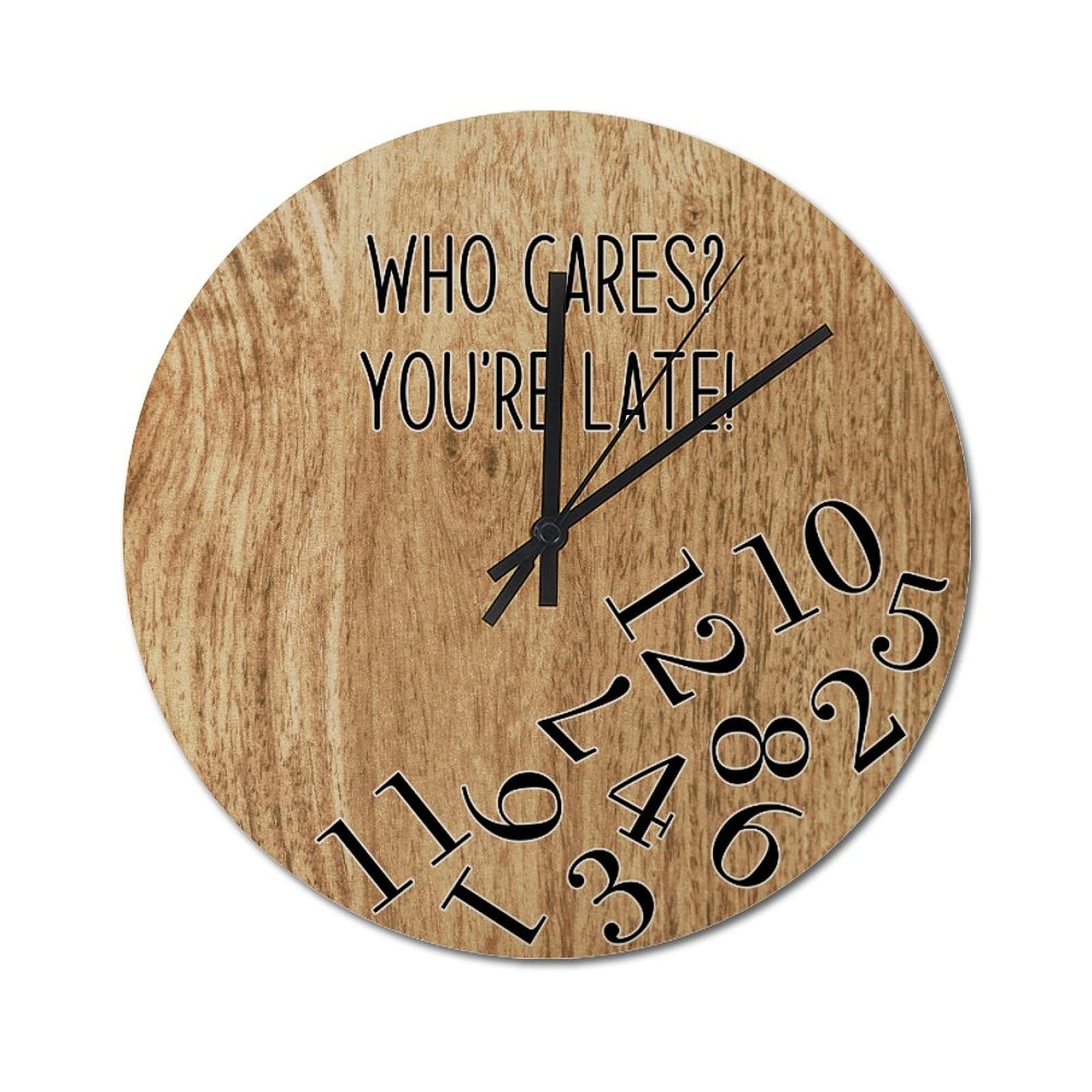 Horloge murale rustique et silencieuse sans tic-tac pour salon rétro de 38 cm