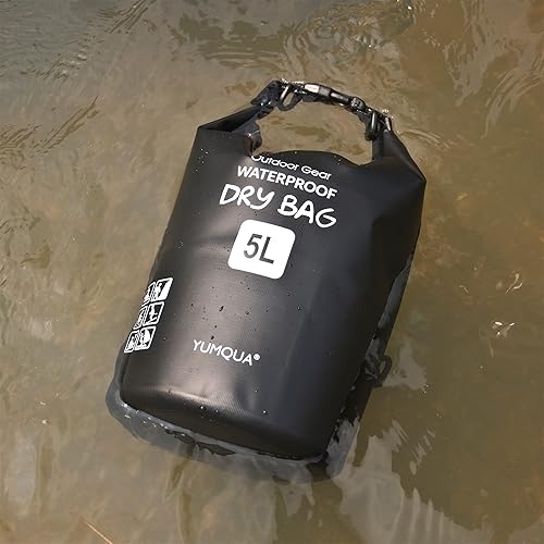 Miniatura 5 de YUMQUA Paquete de bolsa seca impermeable de 5L con 2 bolsas grandes impermeables para teléfono