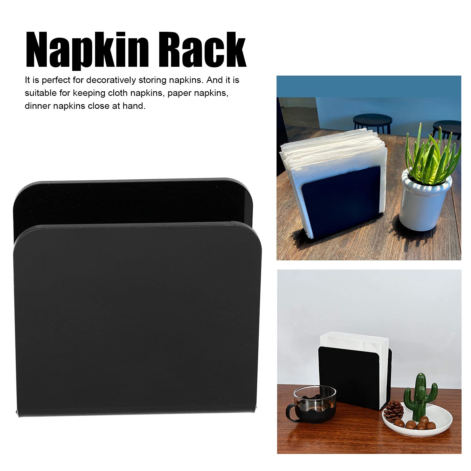 Portatovaglioli A Forma Di Pizza In Acrilico - Dispenser Verticale Per Tovaglioli Da Tavolo, Bar E Ristorante - Foto 7