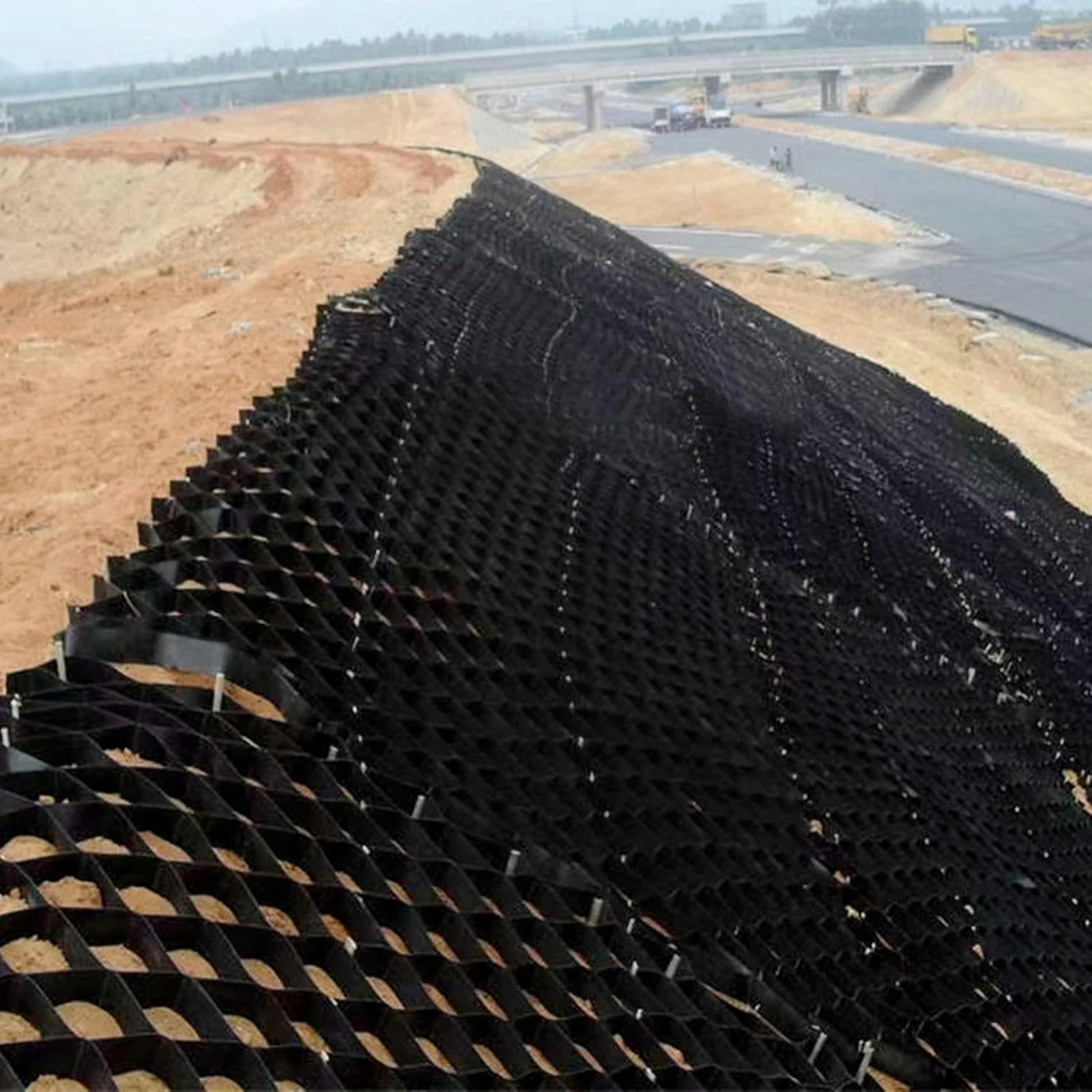 Treillis de pavage de 2 pouces pour stabiliser les pentes et stopper l'érosion