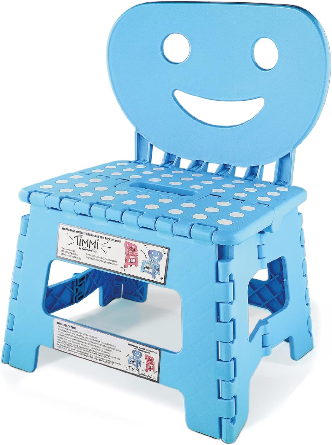 Helperfect 2in1 Klappbarer Kinderstuhl klein mit Rückenlehne