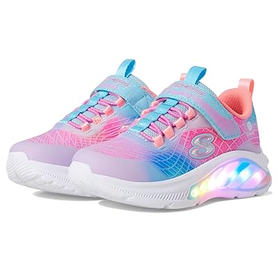 SKECHERS KIDS Rainbow Cruisers Rainbow Reflection 303722L (Little Kid/Big Kid) Girls Shoes Light Blue/Multi