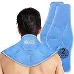 REVIX Neck Ice Packs Reusable Gel Cold Packs for Neck and Shoulders Discomfort, Promoting Flexibility and Mobility, Hot & Cold Compress for Cervical Post-Workout, Ease Tiredness, 2 Wraps
