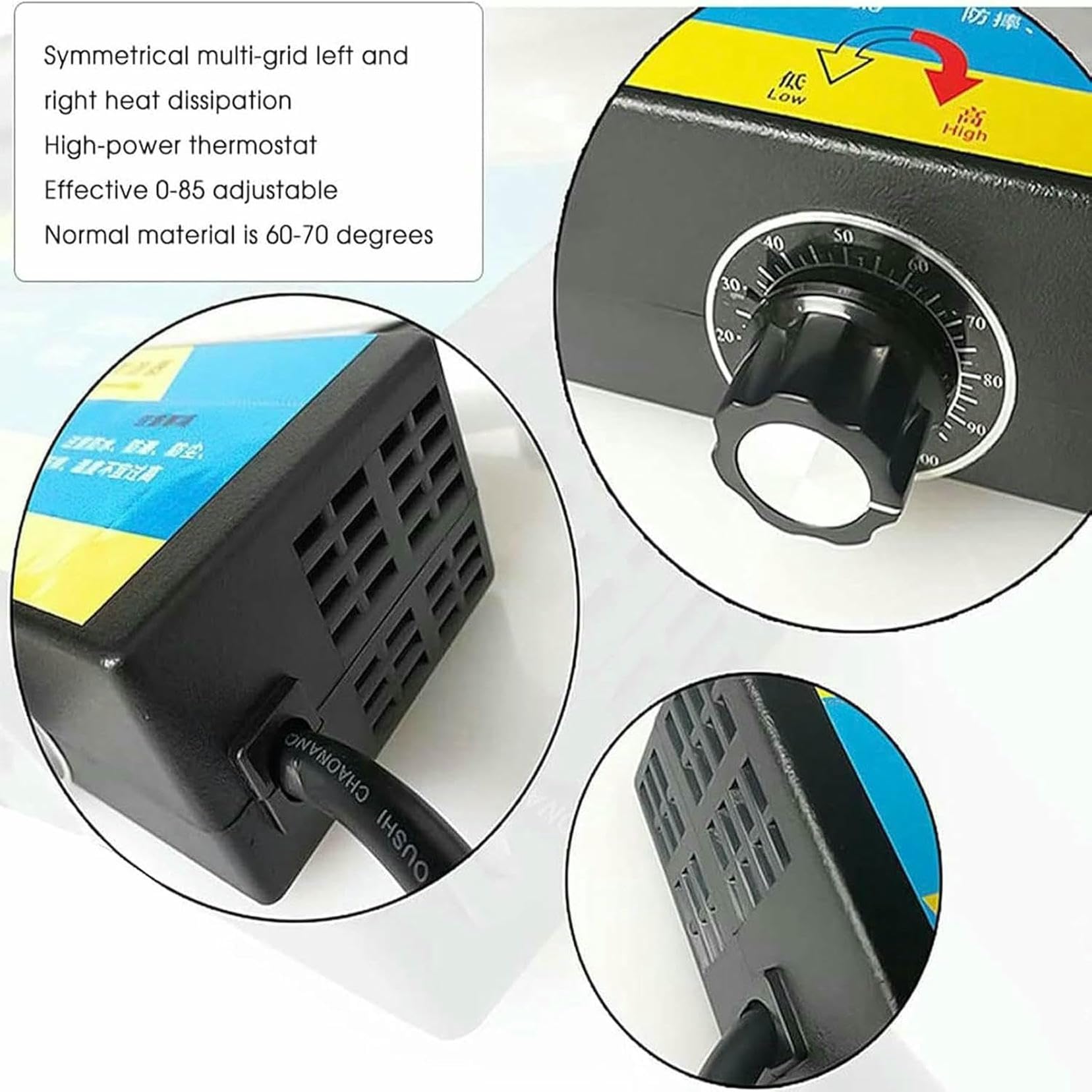 Macchina piegatrice a caldo elettrica per acrilico, macchina piegatrice per strisce di plastica in PVC con riscaldatore acrilico, spessore di riscaldamento da 1 a 6 mm, per la produzione di insegne~/
