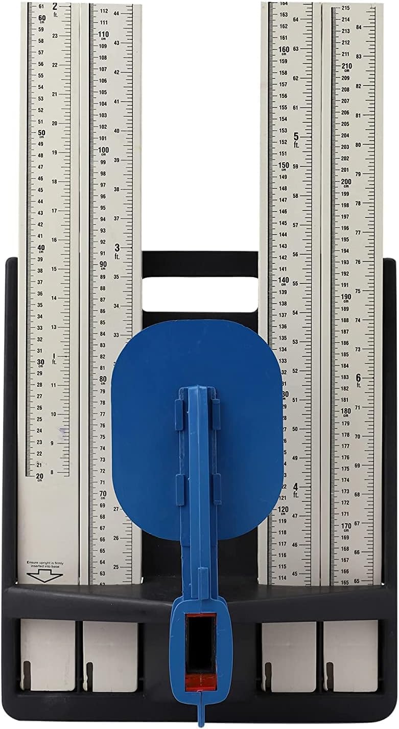 Scala di misurazione dell'altezza, stadiometro, modello di precisione, adatto per adulti e bambini, 210 cm (regolabile)