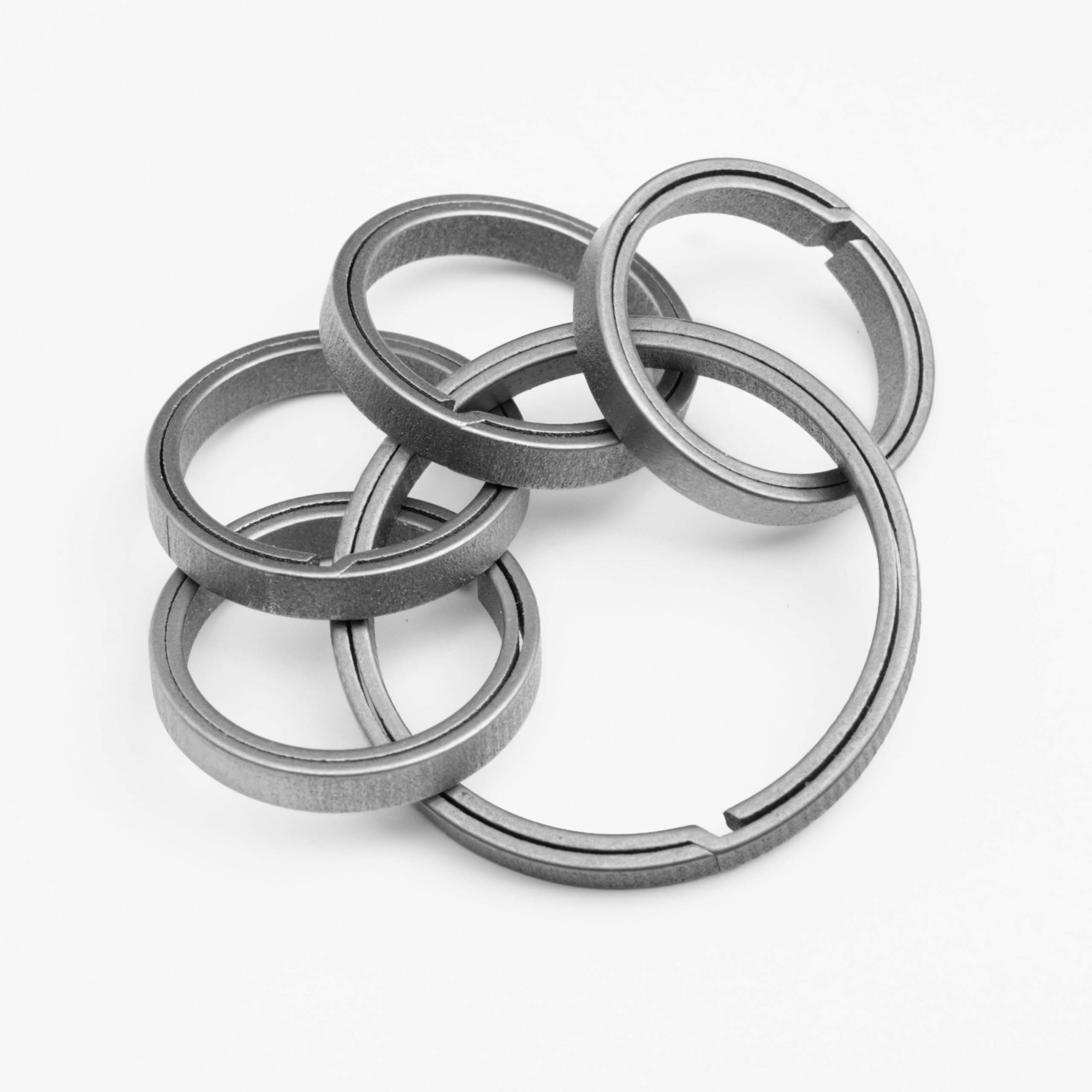 Titanium Key Rings Key Chain Rings Bulk Side-Pushing Keychains