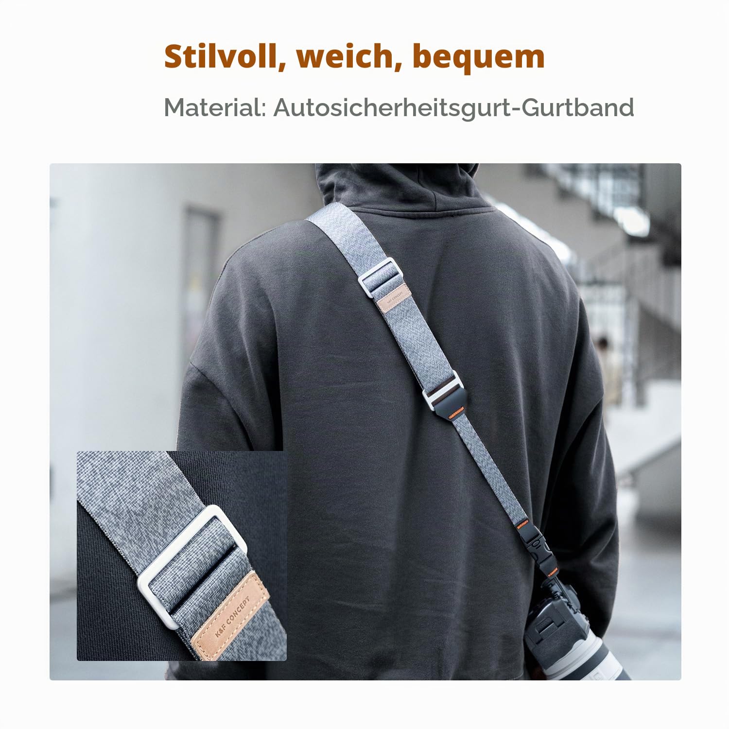 K&F CONCEPT Kamera-Schultergurt für Fotografen Kamera-Umhängegurt