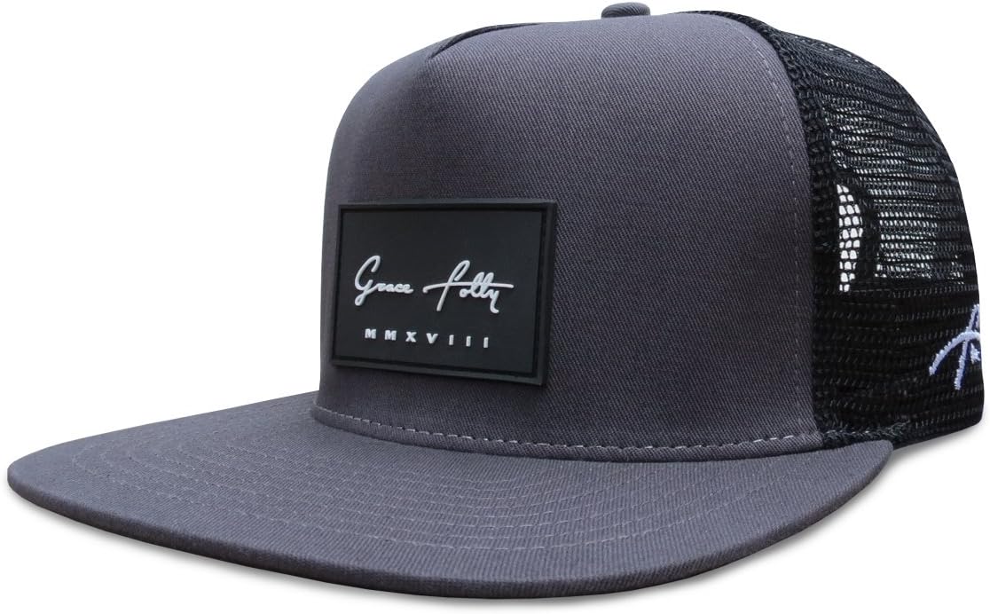 Grace Folly Trucker Hat for Men & Women. Snapback Mesh Caps