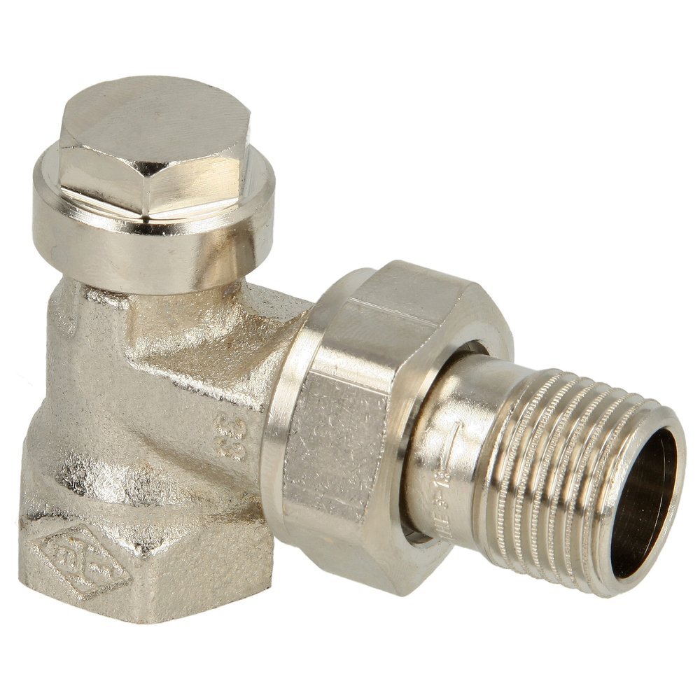 Rücklaufverschraubung Aus Messing – 3/8 Zoll, Eckform, Für Heizkörper, Max. 110°C, PN10