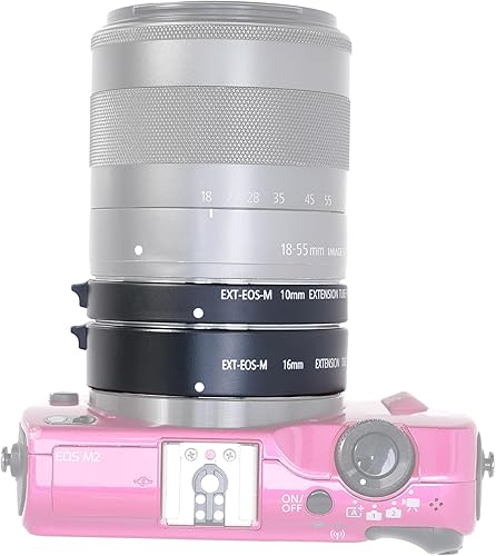 Miniatura 6 de FOTGA Macro AF - Tubo de extensión de enfoque automático de 0.394 in y 0.630 in DG para Canon EOS EF-M Mount M M2 M3 M5 M6 II M10 M50 M100 M200