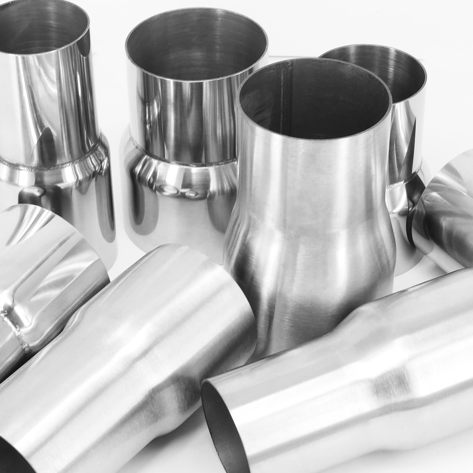 Réducteur Universel D'adaptateur De Tube De Connecteur De Tuyau D' échappement En Acier Inoxydable Pièce Modifiée(51MM / 76MM ) - Auto