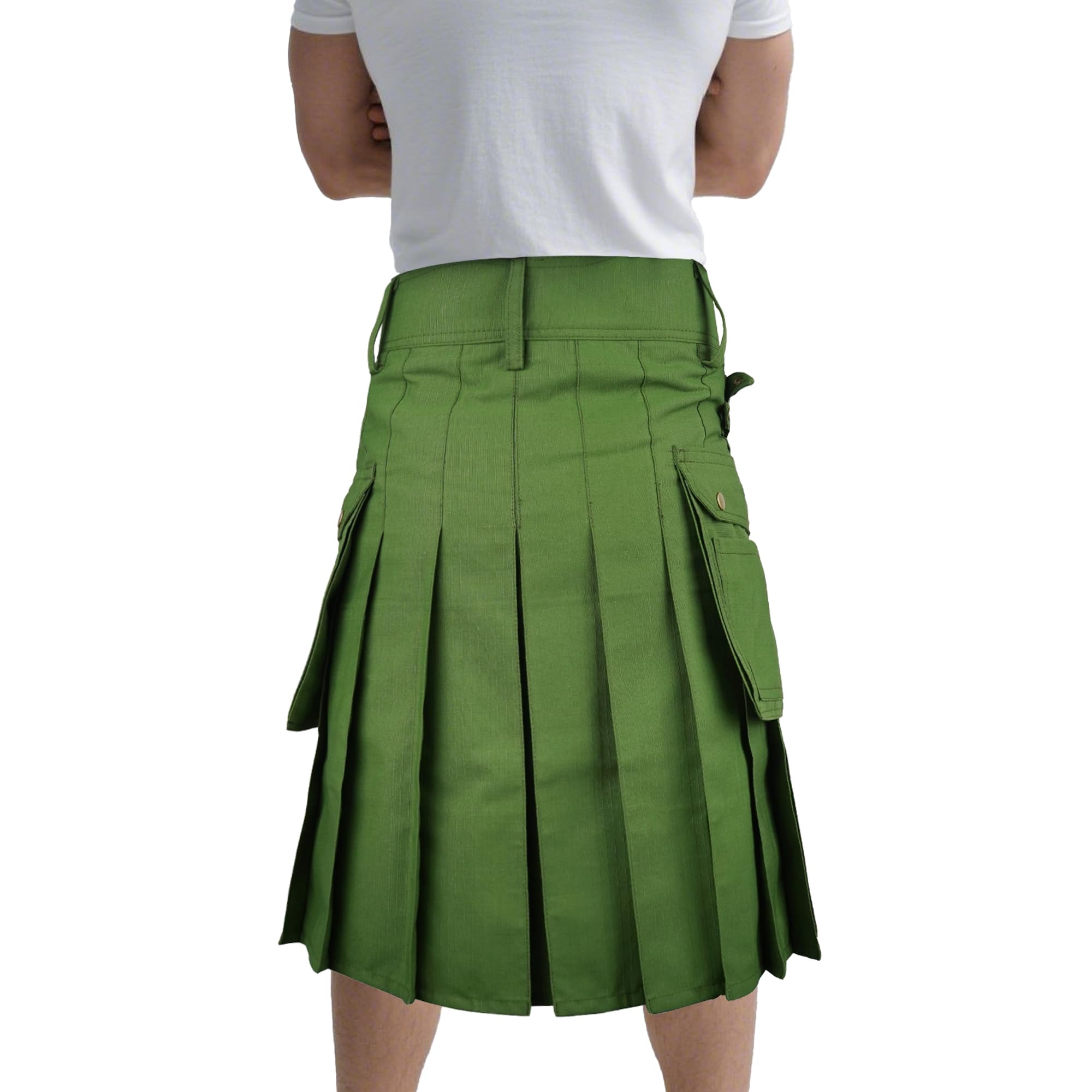 McWilliams Kilt for Men Scottish Hybrid Sports Utility Mens Kilt, Green, 48 - Image 4