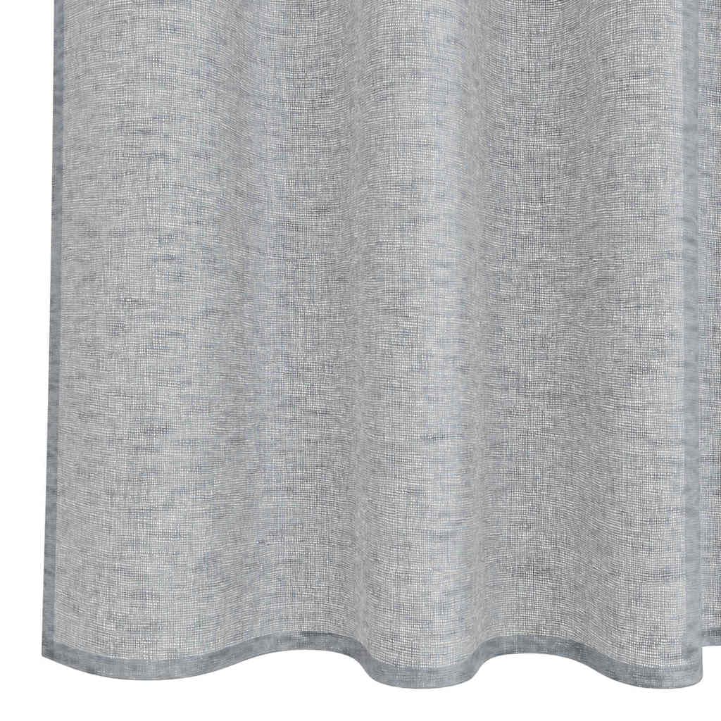 Lot de 2 rideaux en voile - Gris foncé - 175 x 140 cm - En polyester - Décoration de fenêtre - Protection contre les regards indiscrets et protection solaire - Pour salon, chambre à coucher