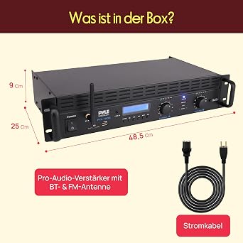 PyleUsa Home Audio Amplifier Home Theater Power Stereo Receiver Surround Sound