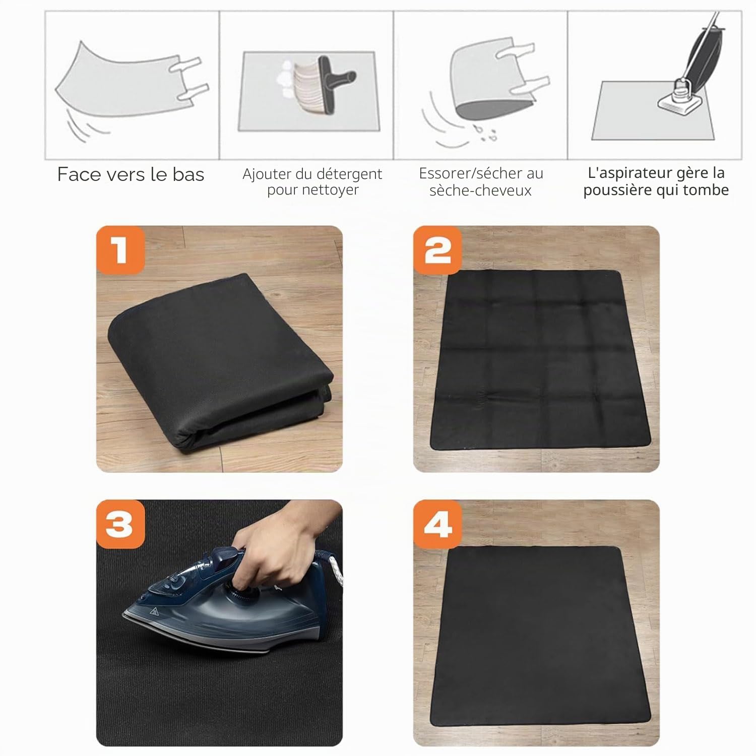Tapis de Batterie,120x180cm Tapis Noir Insonorisant,pour Le Studio et la Maison,pour Les Batteurs Professionnels comme pour Les Débutants