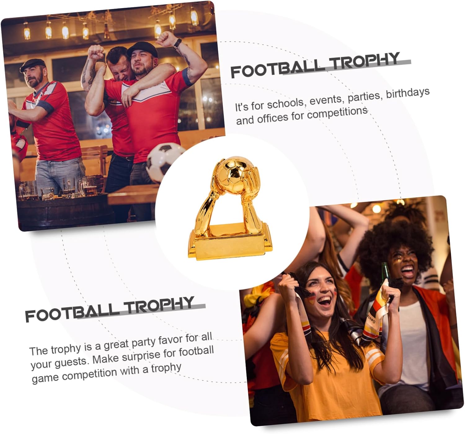 Soccer Trophy for Goalkeepers Resin Decorative Trophy Football Souvenir for Fans and Collectors