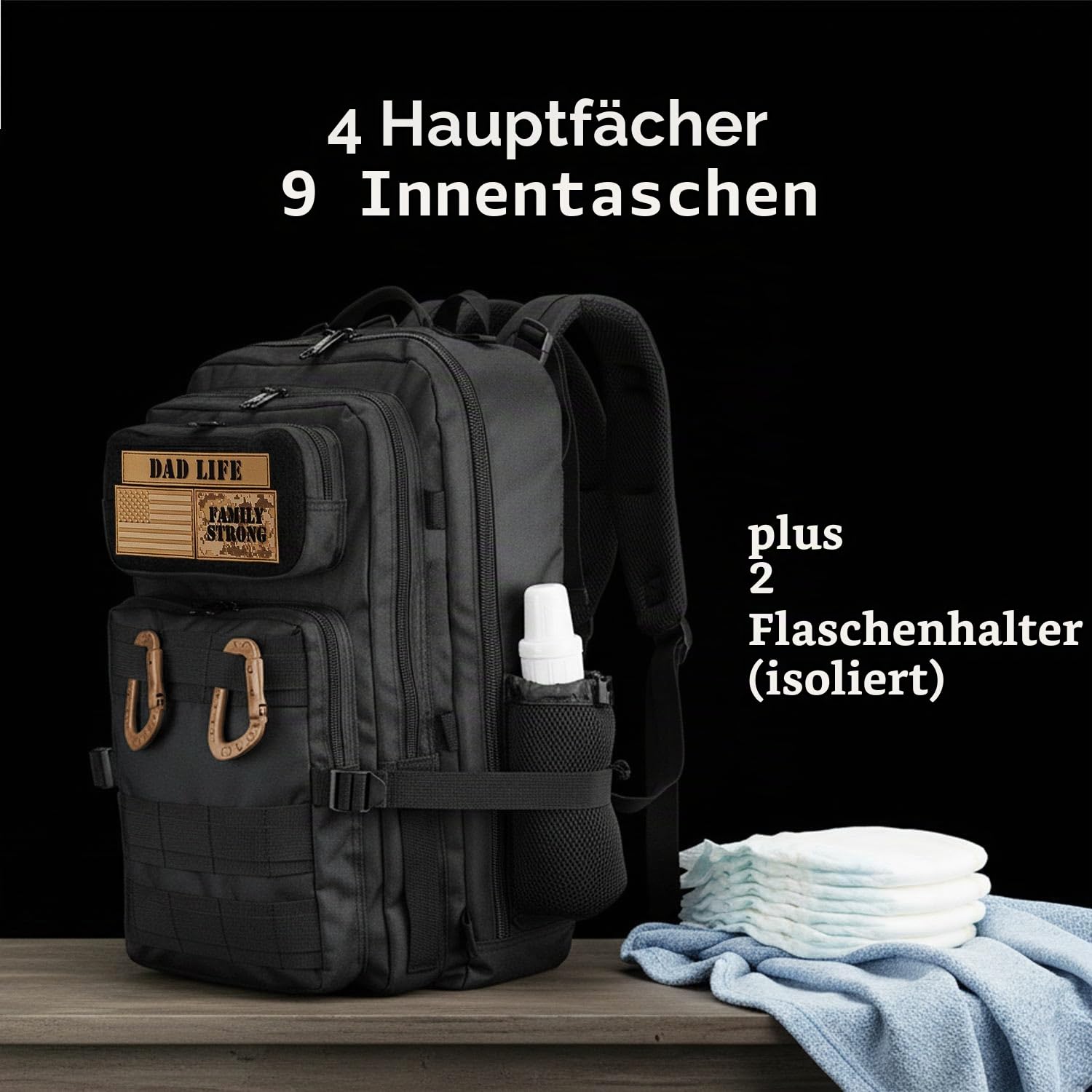 Wickeltasche für Herren, Papa-Leben