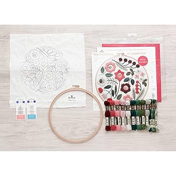 （7.6売出開始）DMC ボタニカルリースウール刺繍キット 5点セット 7.6売出開始）DMC ボタニカルリースウール刺繍キット 5点セット