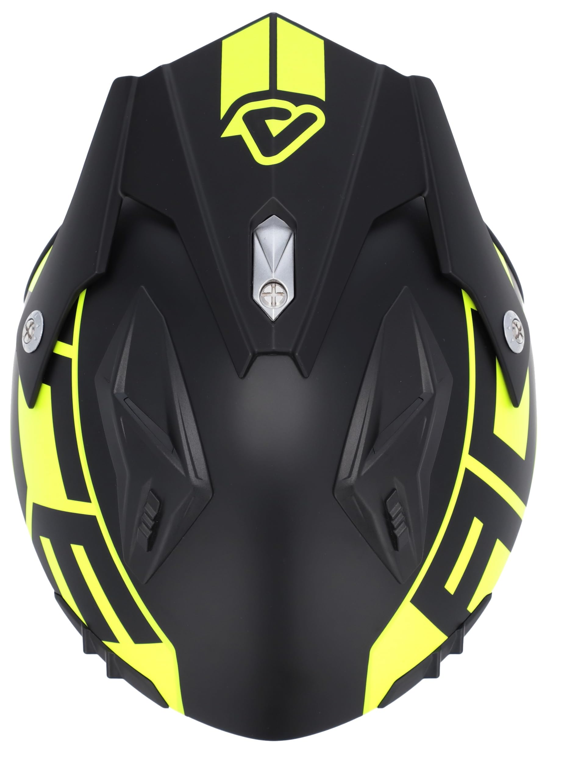 ACERBIS Helmets Casco Jet Aria Blanco Negro Fluor Totalmente Homologado 22.06 (L 59/60)