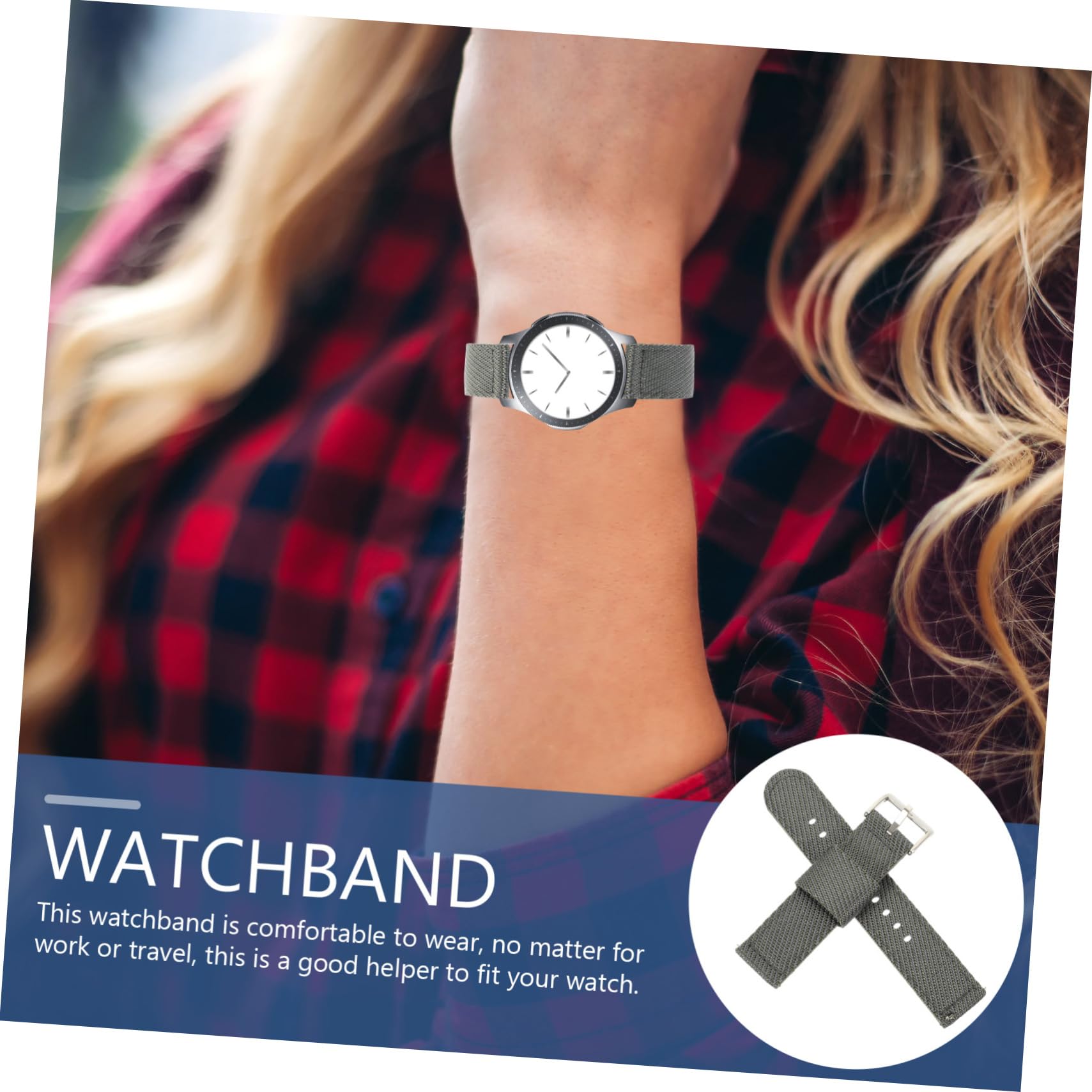 Gadpiparty 2St Nylonband Nylon-Armband Männer Handgelenk nylon uhrenarmband uhrenzubehã¶r Uhrengehäuse für Herren Damenuhren verstellbares Armband Nylon-Uhrenarmbänder für Herren Anmut Gurt