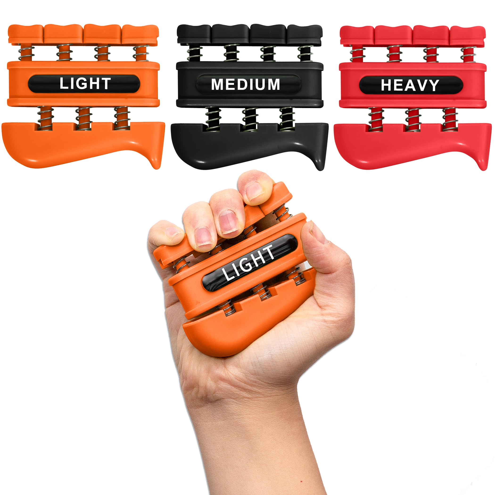 Sponsored Ad - Grip Strength Trainer, Finger Strength Trainer for Grip Strength Training for Fingers, Wrists, and Hands for Home, Office, Gym, Climbing, Athletes, Musicians, and Therapy