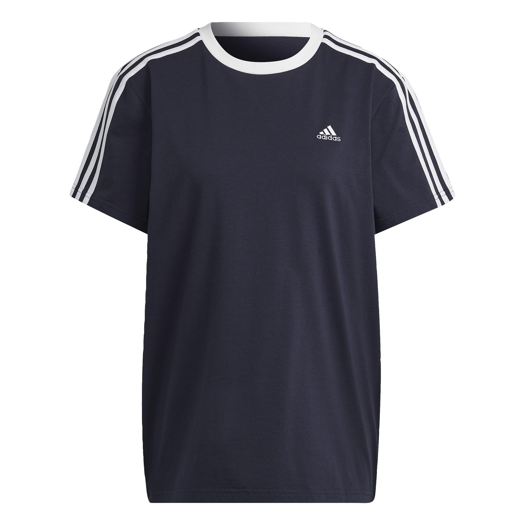 adidas Essentials 3-Stripes, Camiseta De Manga Corta, Nuestro Most/White, S, Donna
