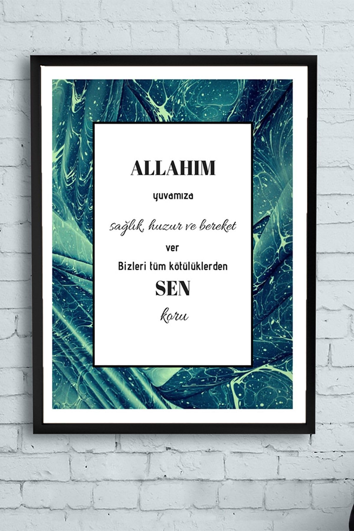 Postermanya (pster10673) Dua Dini Çerçeveli Tablo (30 X 40cm)