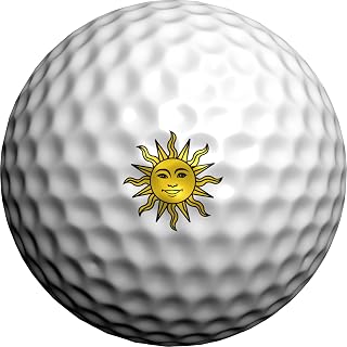 Golfdotz - USGA Rule Conforming Golf Ball Markers, Golf Ball Stickers for Marking Balls, No More Smearing from Stamps, Gifts for Golfers, Dads, and Retirees, (Tropical Collection; 18-32 Count)